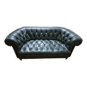 Canapé - chesterfield cuir noir