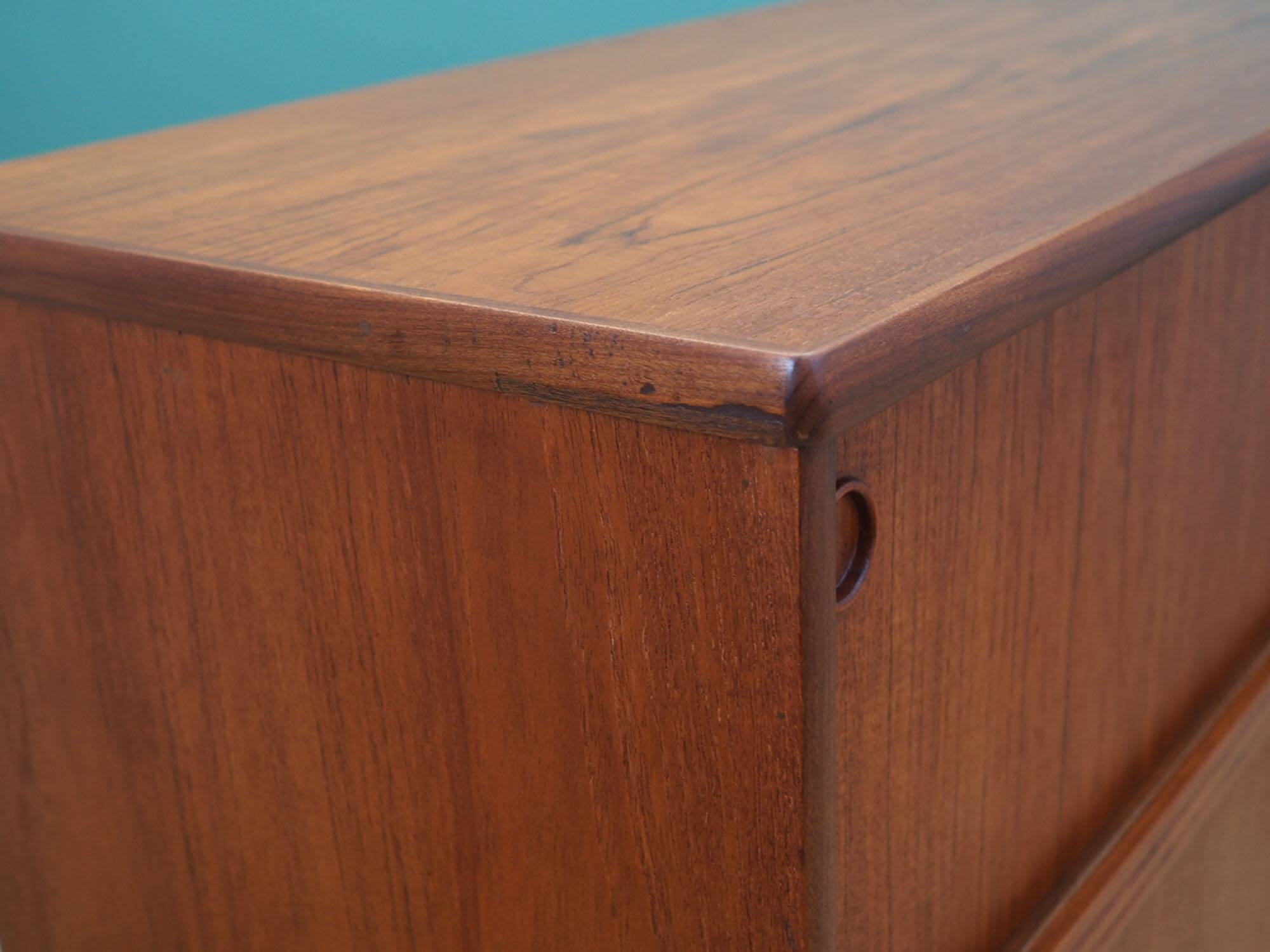 Teak highboard, Danish design, 1960s, production: Denmark