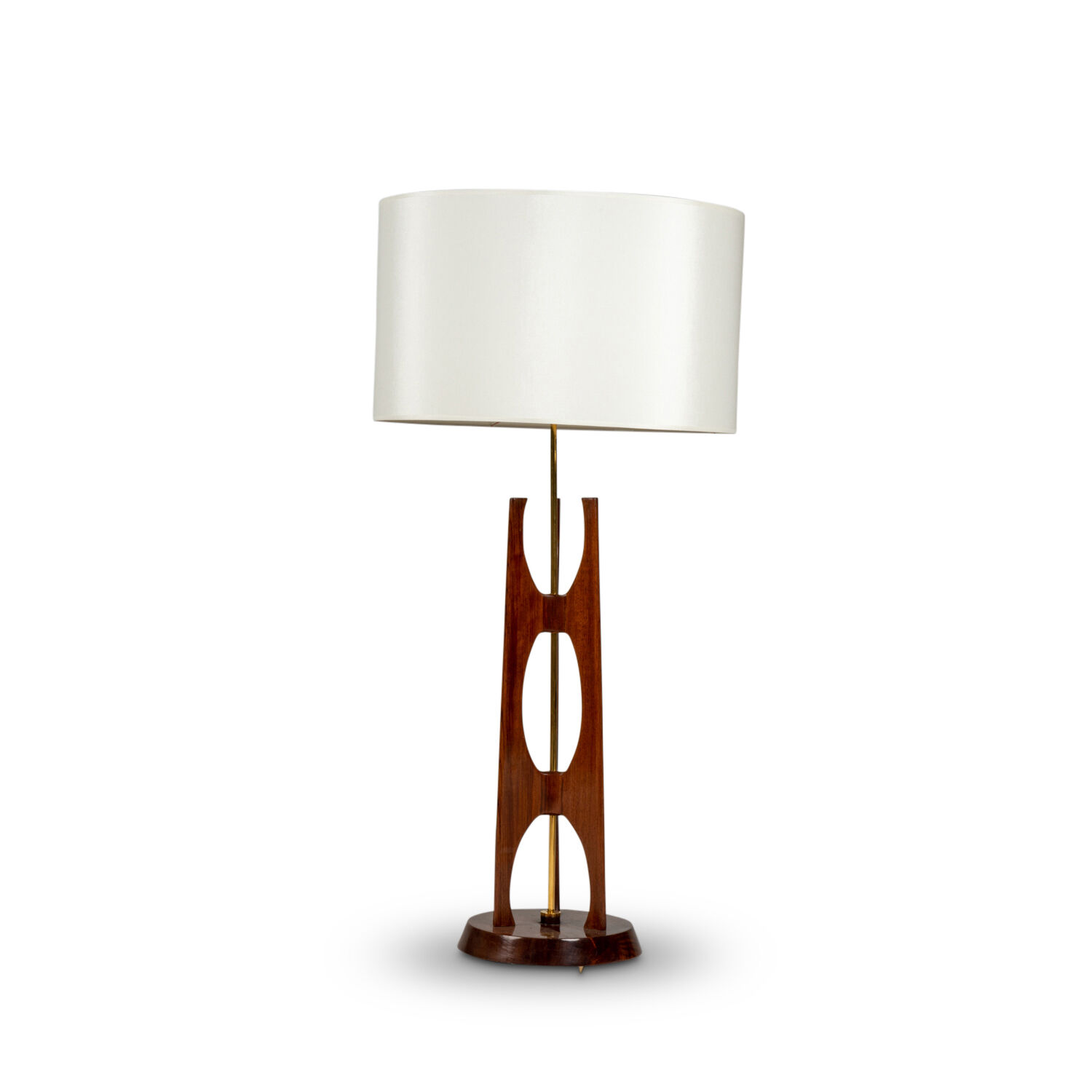 Teak and brass lamp, 1960s
