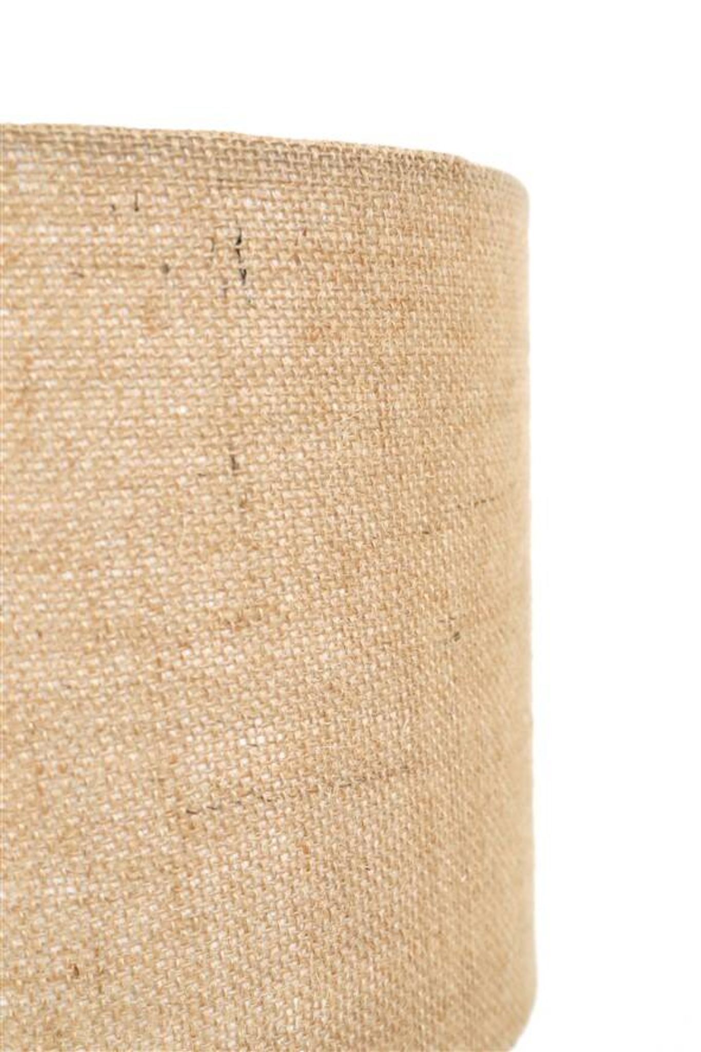 Rare, handcrafted Robert “Rob” Bentsen ceramic table lamp with a jute lampshade / Mid-century Danish modern design / 1960s / 1970s