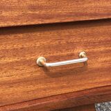 Scandinavian vintage chest of drawers, compass feet