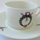 Suite de six tasses à thé et leurs sous-tasses en porcelaine par Singer, Limoges