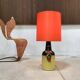 Large glazed ceramic art table lamp by Bjørn Wiinblad for Rosenthal, 1960s