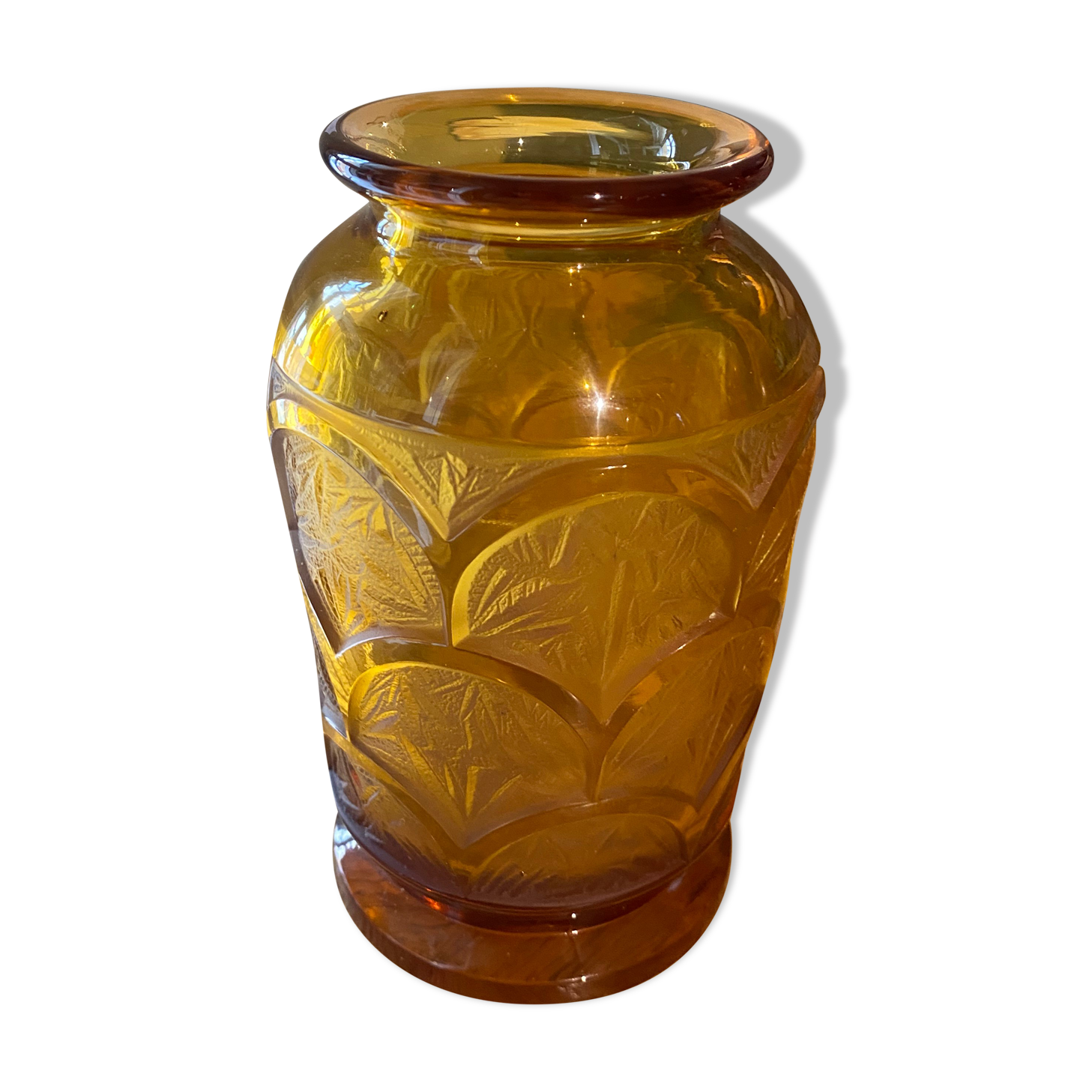 Vintage yellow vase