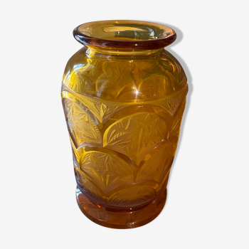 Vintage yellow vase