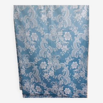 large blue and white damask country tablecloth 4m50 x 1m60