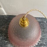 Art Deco cut glass pendant light