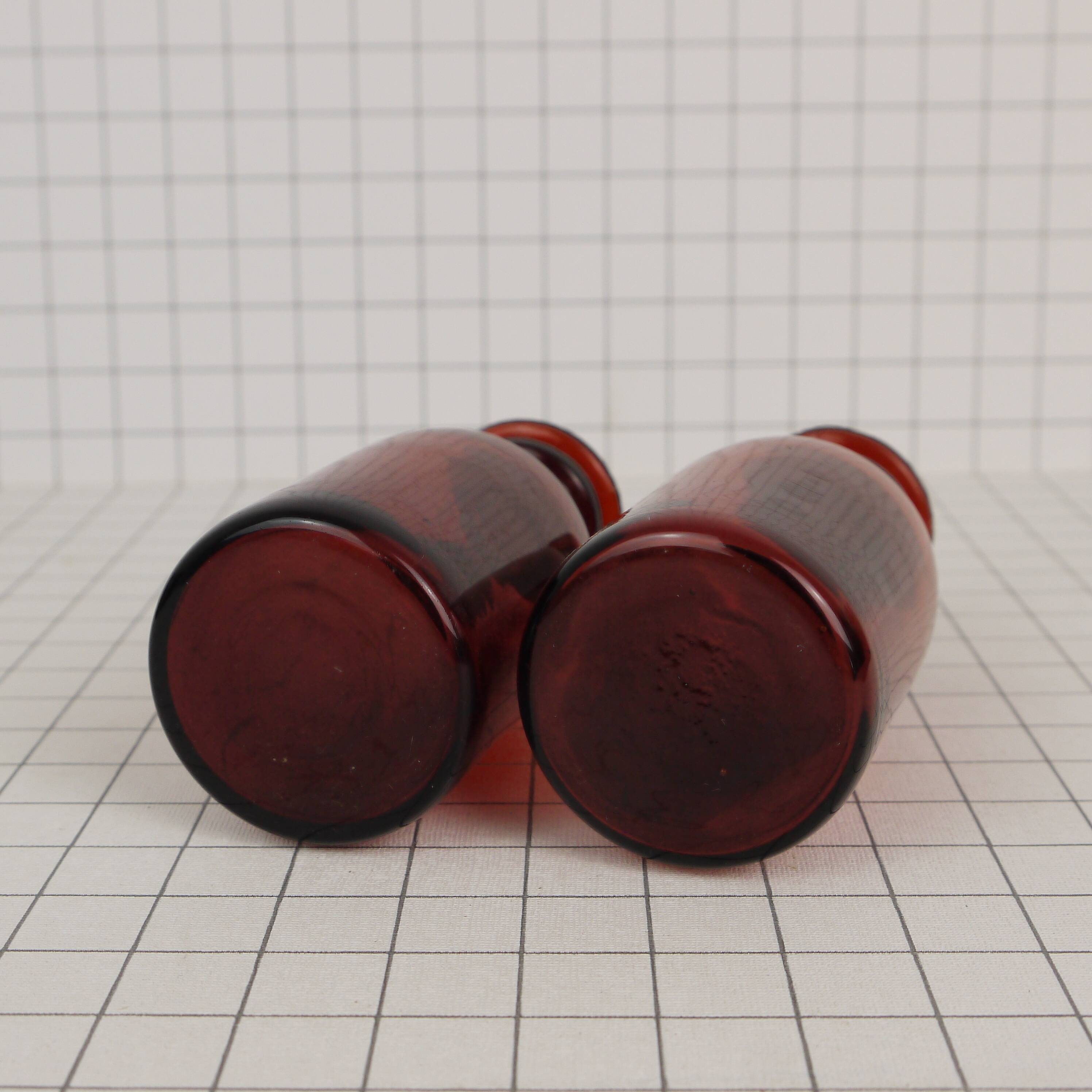 Two bottles of rummaging