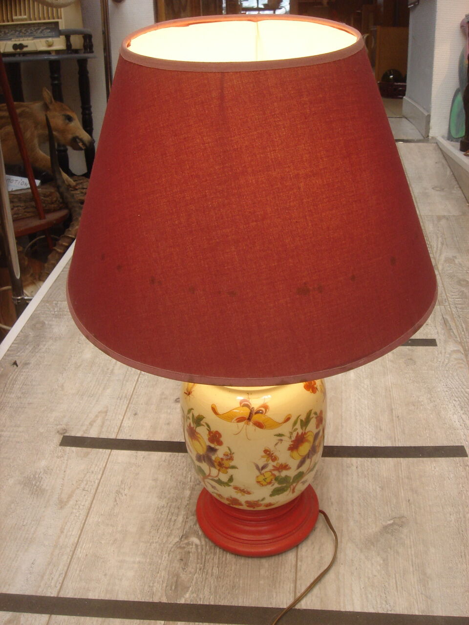 ceramic living room lamp decoration butterflies and flowers