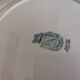 7 Jane model flat plates with dark green floral decoration Saint-Amand