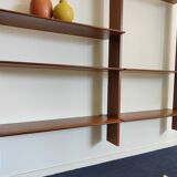 Mid-century vintage library wall shelf