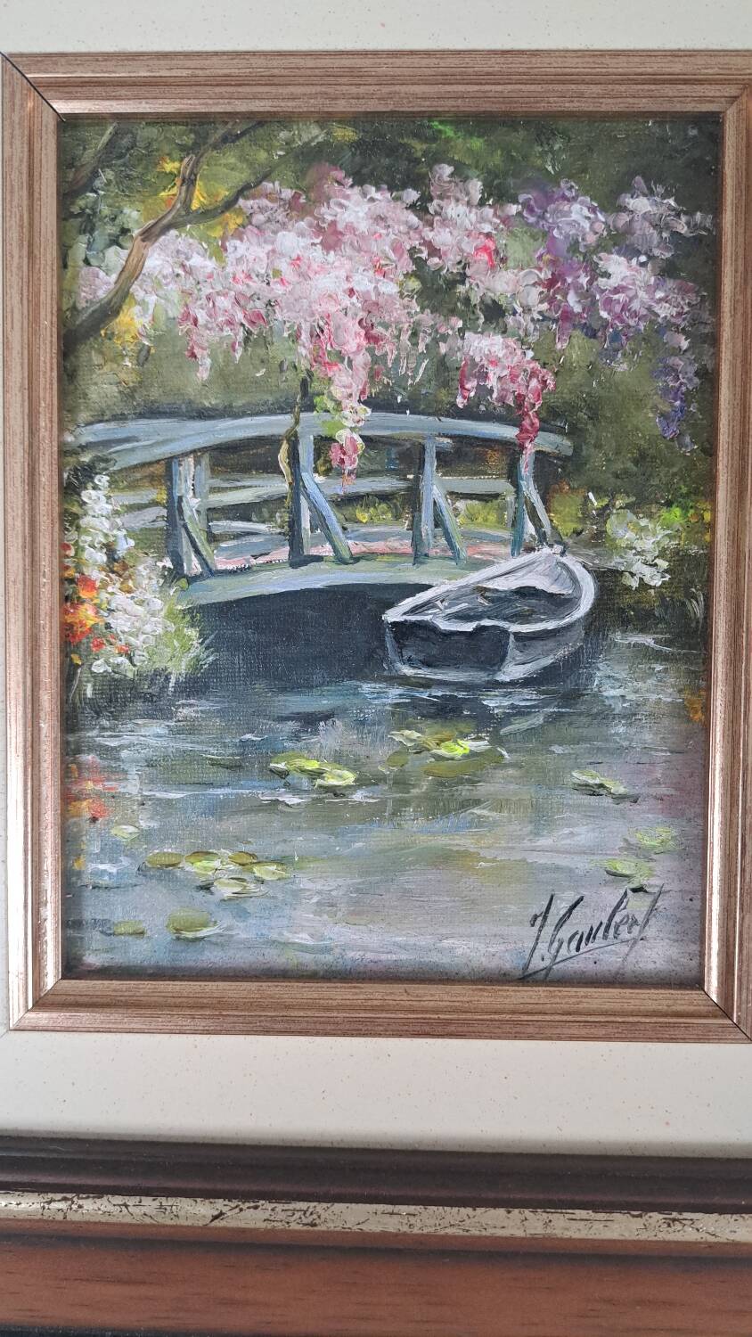 "Monet's Garden" painting by James Gaubert