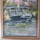 "Monet's Garden" painting by James Gaubert