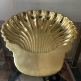 Empty pocket vintage Xxl shell gilded metal