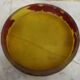 Multi-layer engraved glass bowl / ashtray – Floral decor in Art Nouveau style