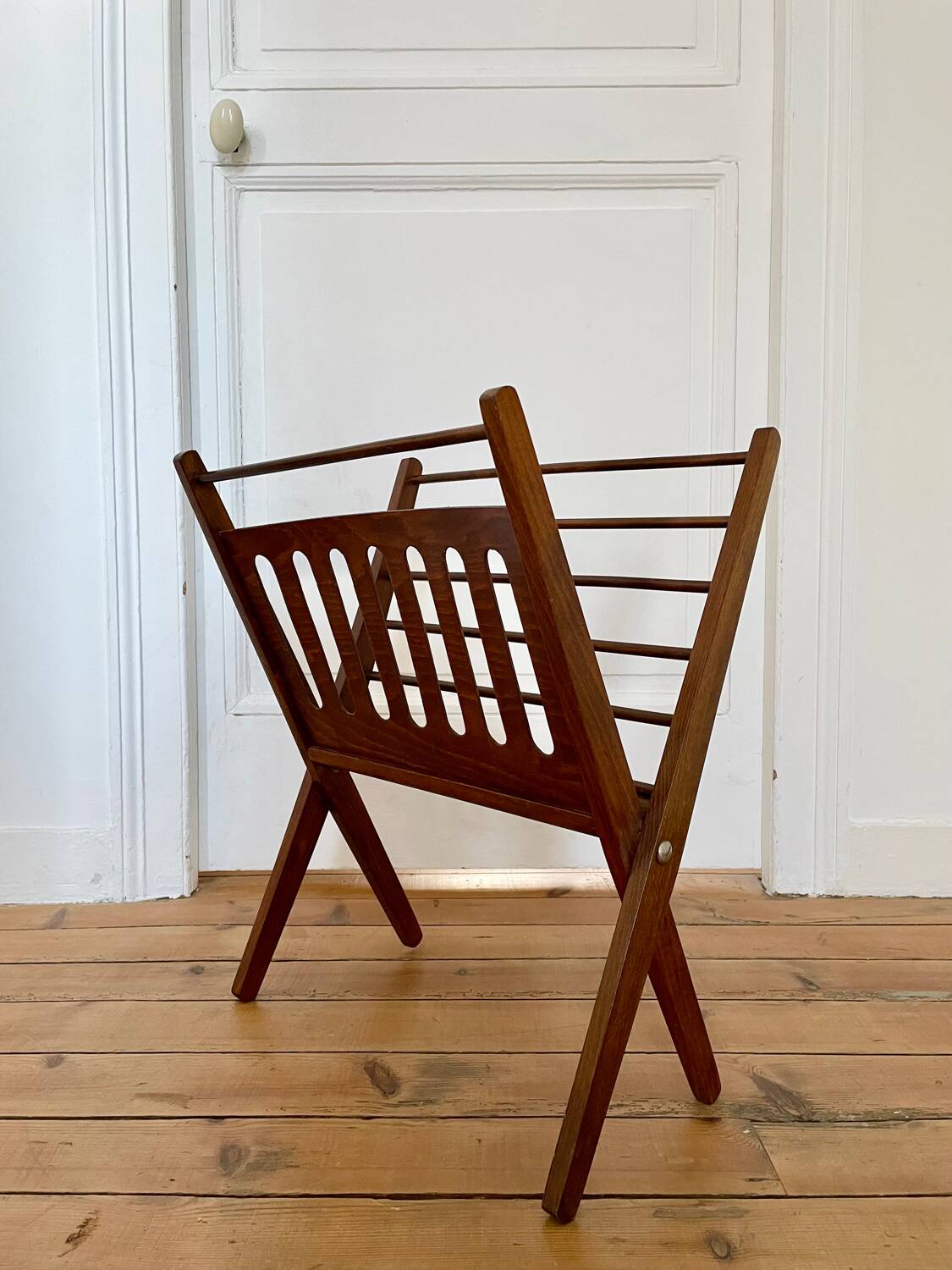 Scandinavian vintage magazine rack