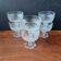 6 vintage footed glasses for ice cream cocktails