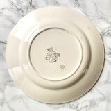 Set of 3 old earthenware plates