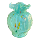 Art Nouveau glass vase with variegated bottom