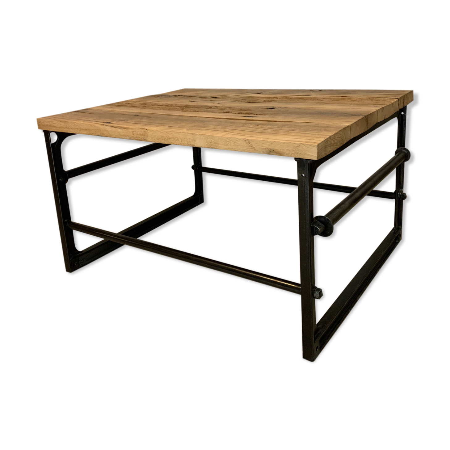 Oak coffee table and machine foot tool singer simanco 1920