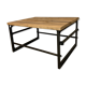 Table basse chêne et  pied de machine outil singer simanco 1920
