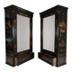Pair of Chinoiserie Linen Cupboards / Wardrobes 19th Century
