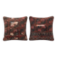 Set of 2 vintage Turkish cushion covers 51x51 cm