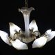 Exceptional Vintage 6-Light Gold Murano Glass Chandelier