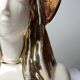 Bust of the Virgin with halo, glazed ceramic, vintage/antique craftsmanship