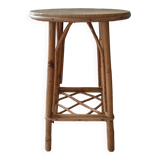 Vintage rattan stool