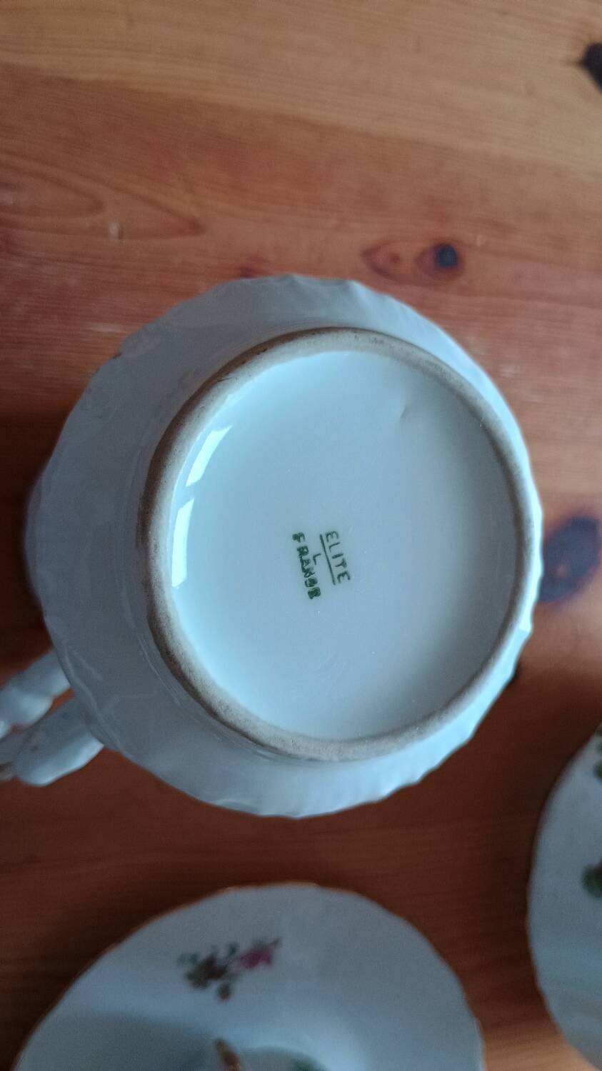 Limoges elite porcelain coffee service