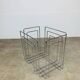 Chrome metal magazine rack by Willy Glaeser for TMP, 1980s.
