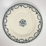 Lot of Plate, Platter, Ramier and Soup Tureen, Iron Earth, "Excelsior" service, E. Bourgeois, late 19th century