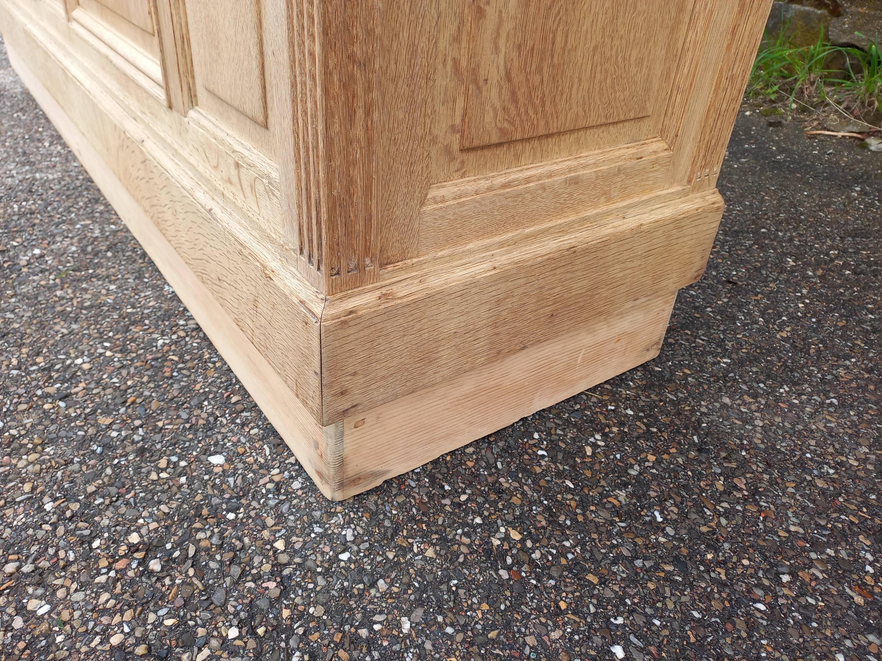 Antique oak shop counter