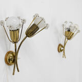 Set of two wall lamps by Emil Stejnar for Rupert Nikol, 1950s