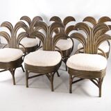 Set of 6 rattan chairs