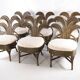 Suite de 6 chaises en rotin