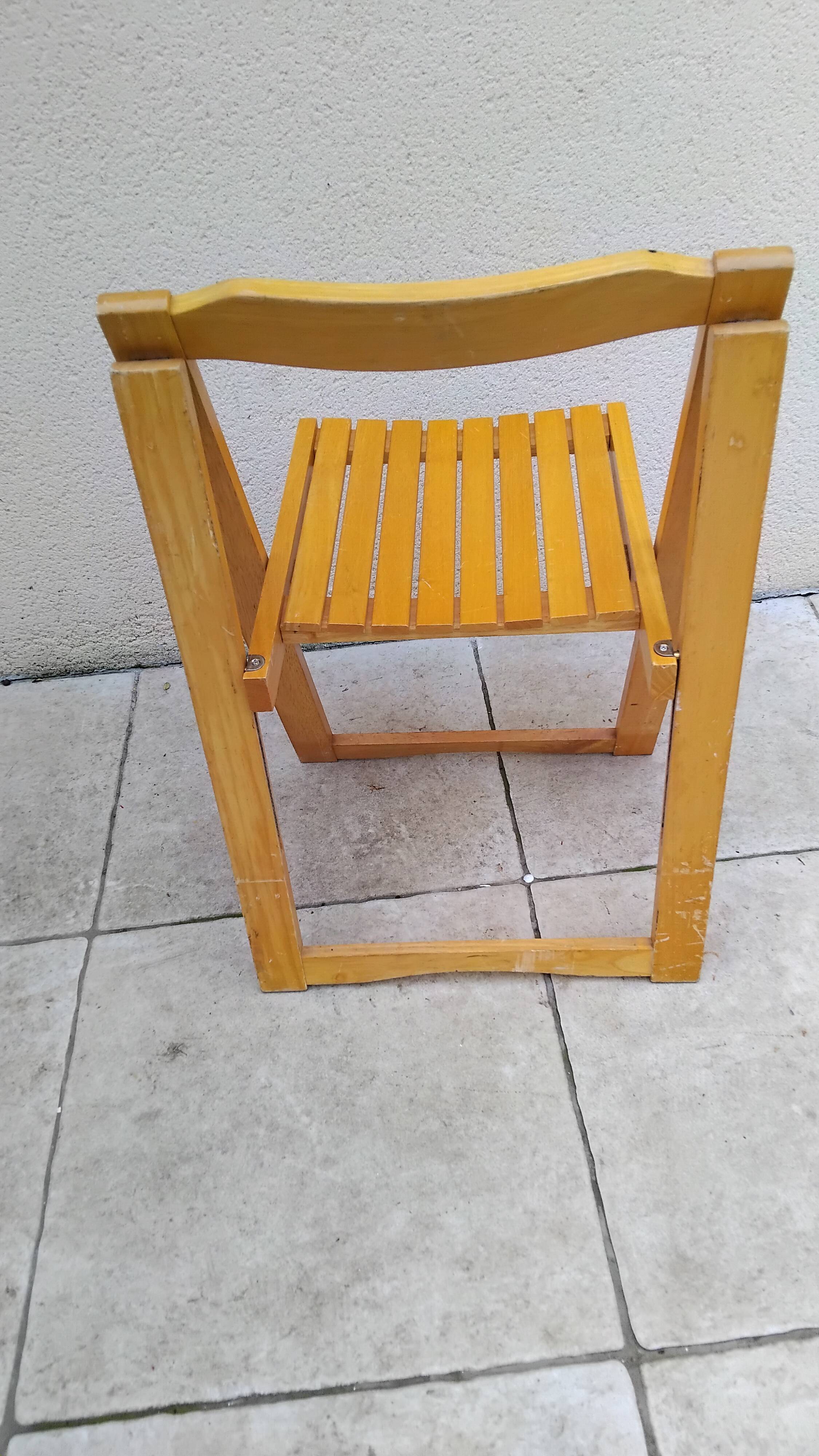 Vintage aldo jacober folding chair from the 70s