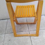 Chaise pliante vintage aldo jacober année 70