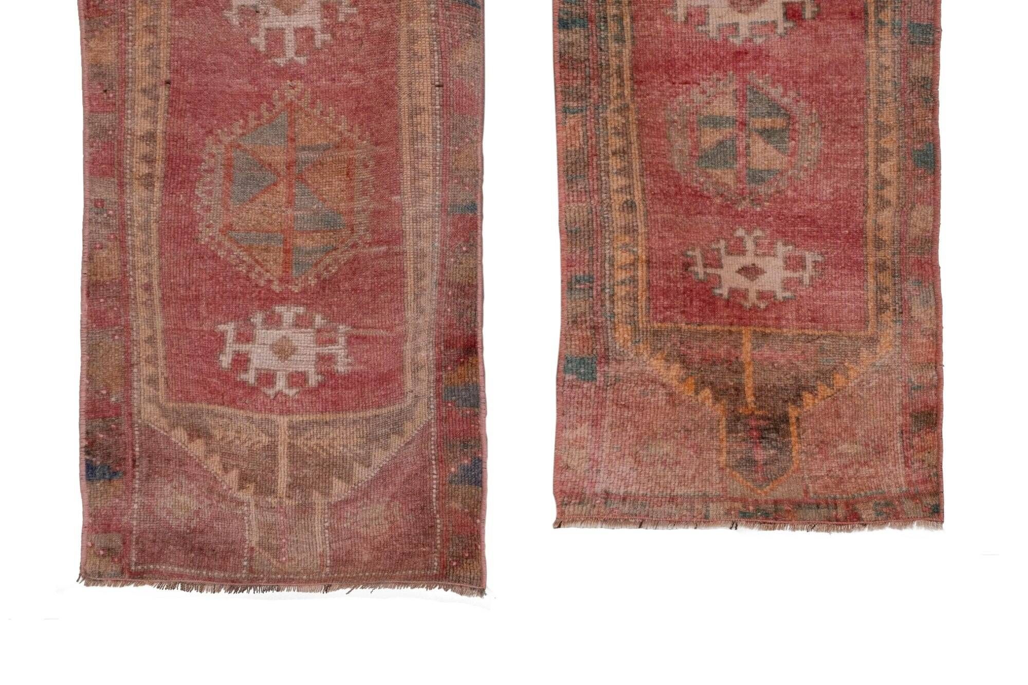 Vintage Turkish Oushak rug 48x106 cm (unique piece)