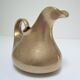 Pichet sculptural fonte laiton massif vintage