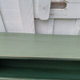 Patinated wooden shelf