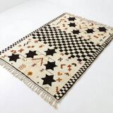 Beni Ouarain bohemian rug 200x300 cm