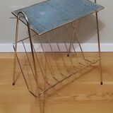 Coffee table door vintage magazines