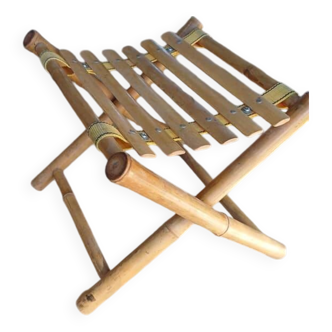 Bamboo fisherman style stool