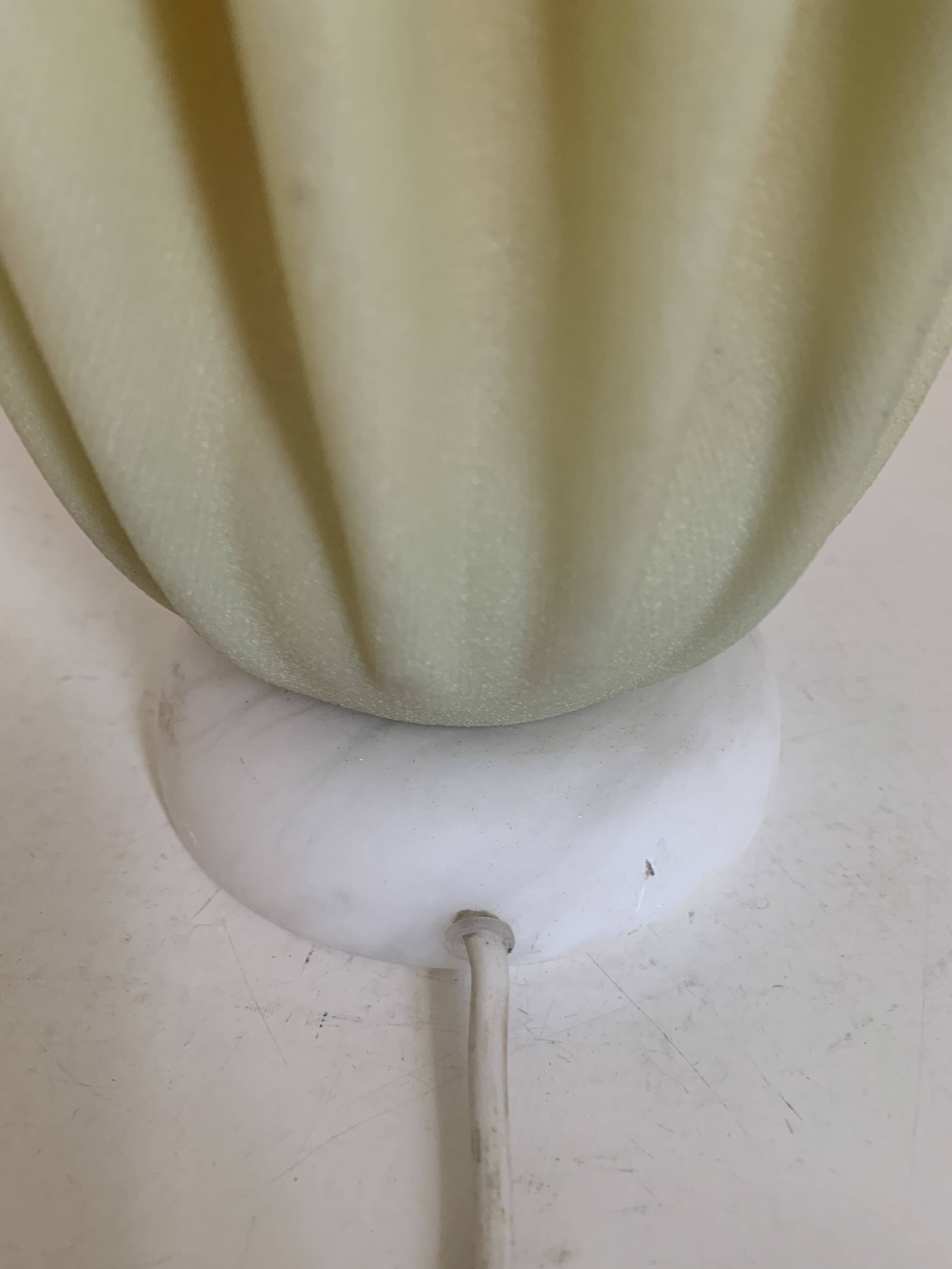Vintage 1970s Georgia Jacob Athena Almond Green Table Lamp - 56 cm