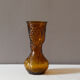 Vase empoli of the 60s, ochre color fruit reliefs