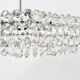 Large square chandelier by Bakalowits with diamond-shaped crystals, Austria, 1950s.
