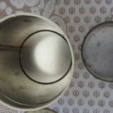 Set of 4 vintage tole pots