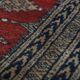 Square Rug in Red and Blue – 105x98 cm